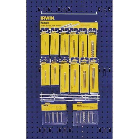 HANSON 34PC Spiral Flute Extractor Display 65535
